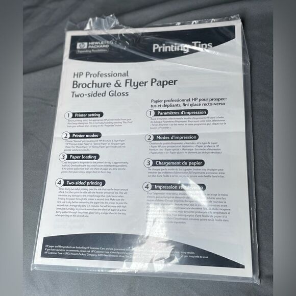 🔥❤️🔥 39 NEW! HP Brochure & Flyer Paper Two-Sided Gloss - Open Box 39 Pag… - Picture 2 of 7